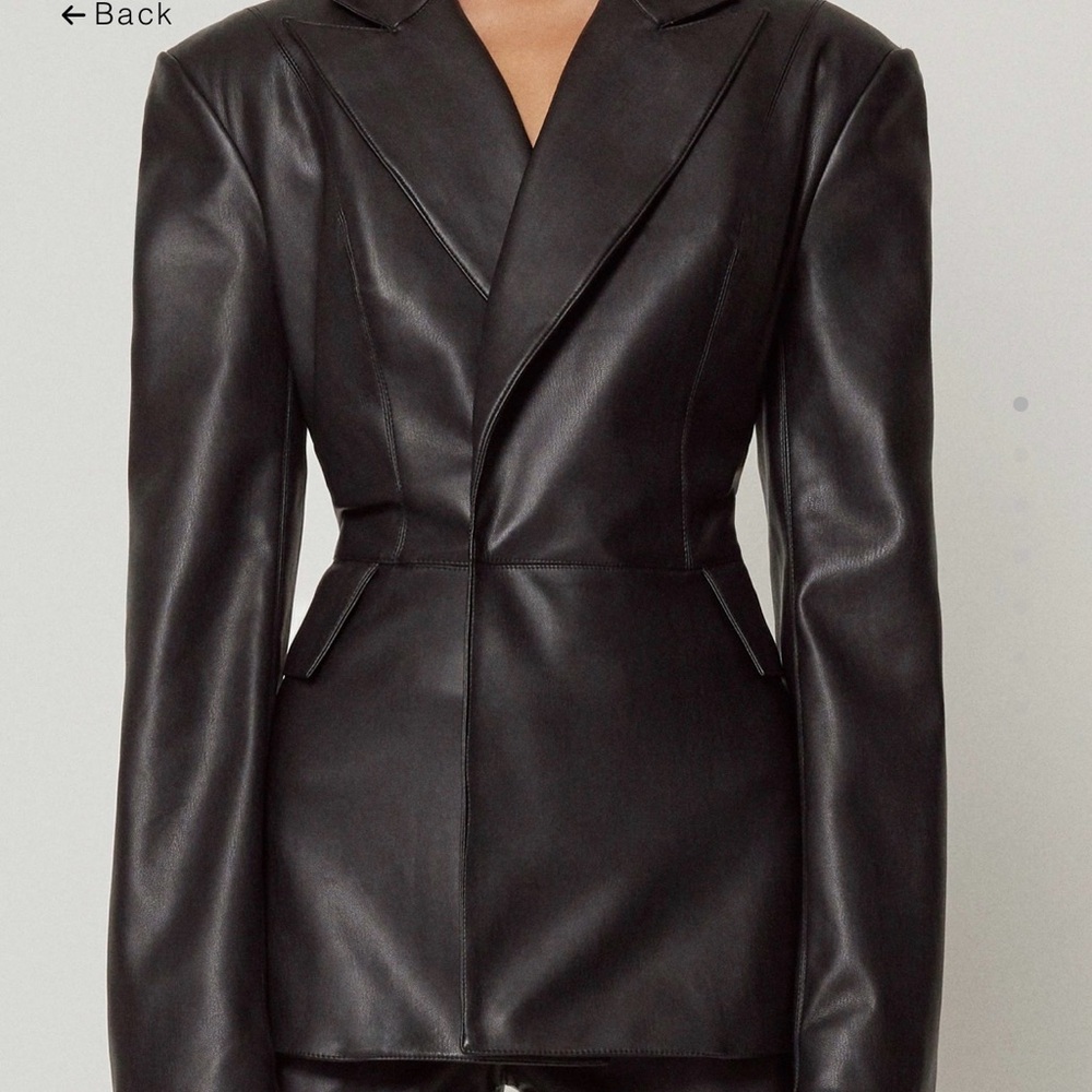 Khy x Namilia Faux Leather Blazer